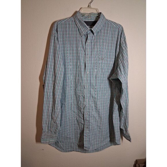 Wrangler Other - Wrangler 20X Competition Button Down Shirt Performance Rustic Western Men Sz 2XT